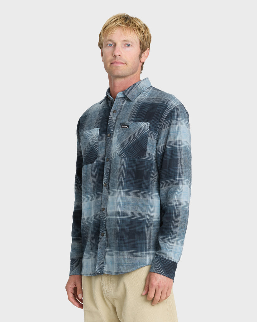 Avalon Long Sleeve Flannel Shirt - Dark Denim