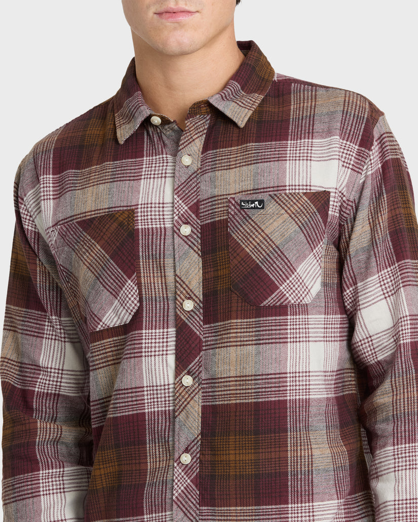 Avalon Long Sleeve Flannel Shirt - Oxblood Red
