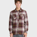 Avalon Long Sleeve Flannel Shirt - Oxblood Red