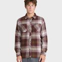 Avalon Long Sleeve Flannel Shirt - Oxblood Red