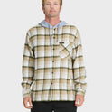 Saltwater Hooded Long Sleeve Flannel Shirt - Twill