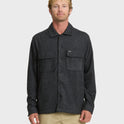 Flannel Long Sleeve Overshirt - Black Heather