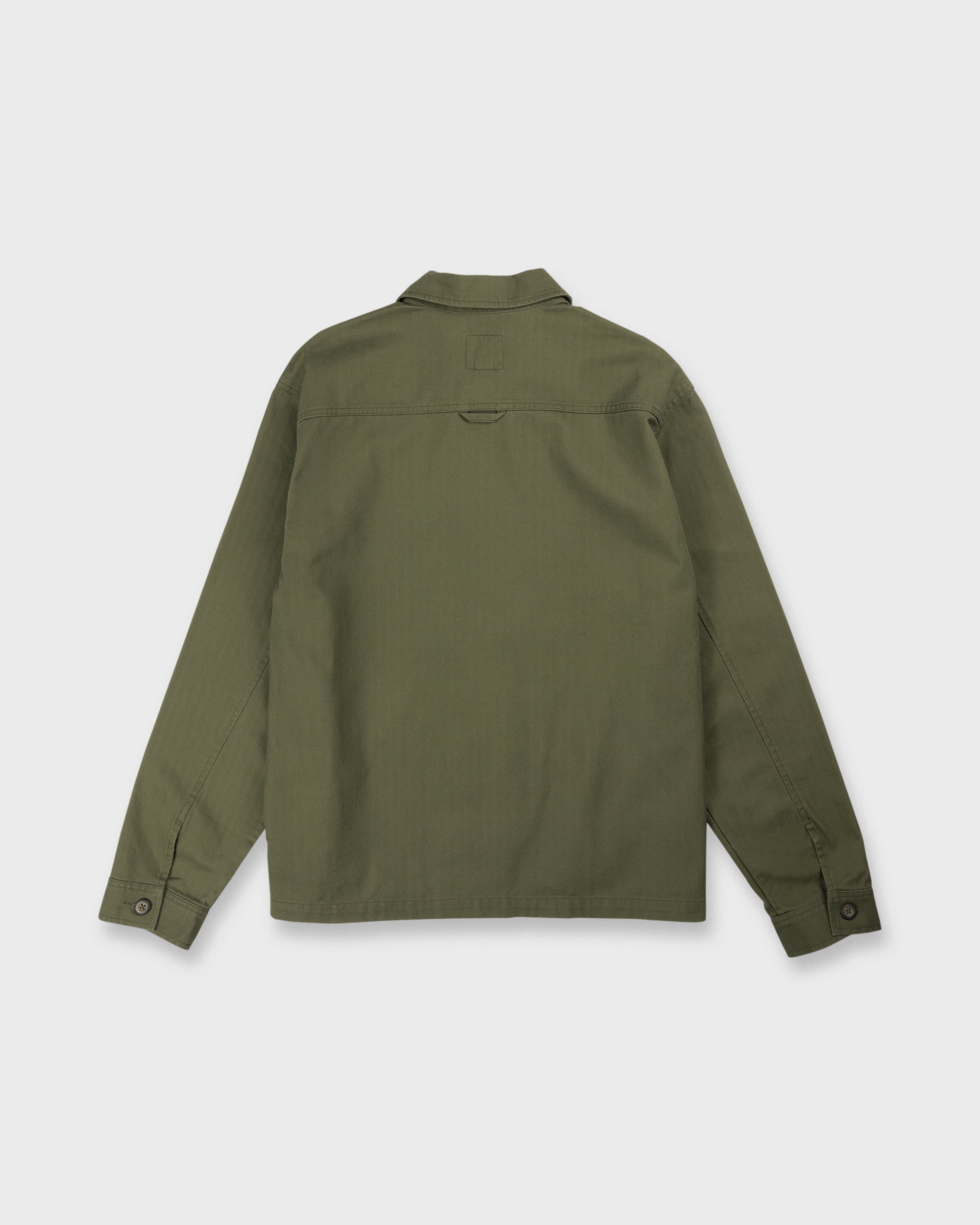 Herringbone Long Sleeve Woven Overshirt - Grape Leaf | Quiksilver
