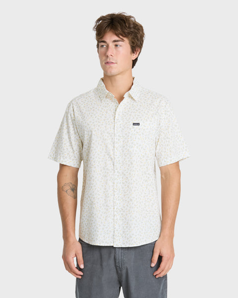 Mesa Meadow Classic Short Sleeve Woven Shirt - Snow White | Quiksilver