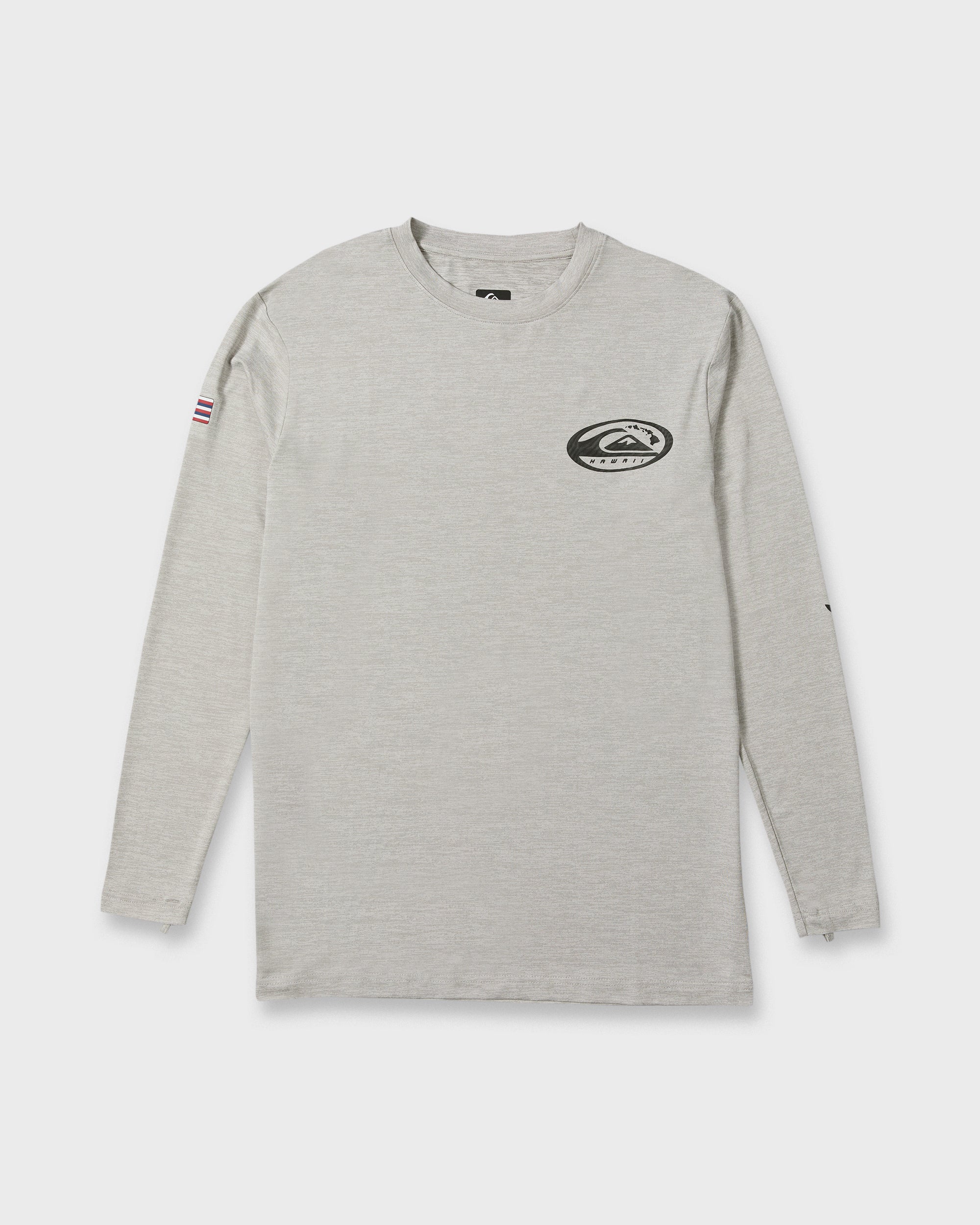 Hawaii Everyday Long Sleeve Surf Tee - Light Grey Hth | Quiksilver