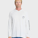 Waterman Catch Em All Long Sleeve Surf Tee - White