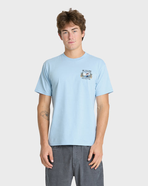 Grateful Florida Classic Short Sleeve Knit T-Shirt - Skyway