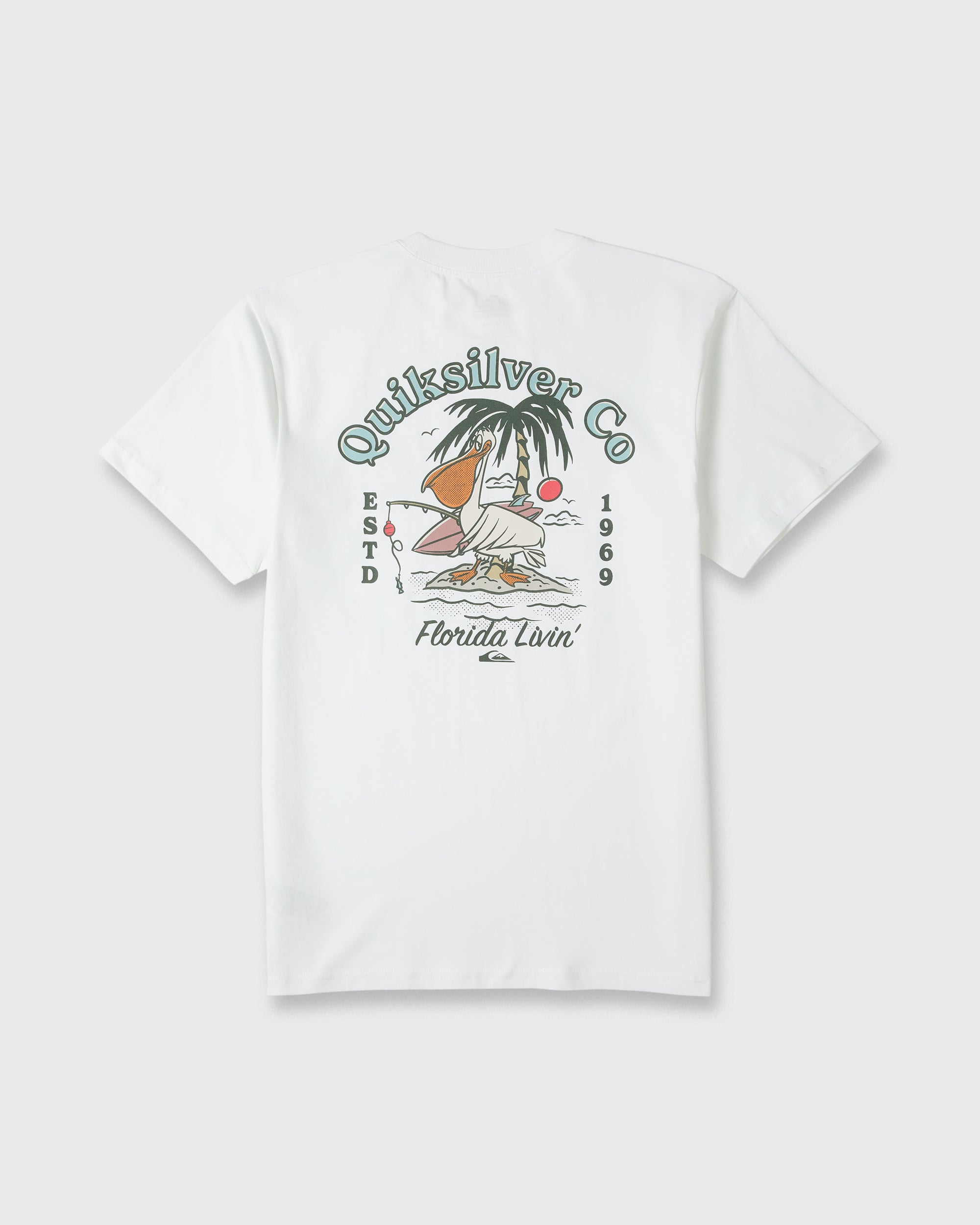 Florida Pelican Island Short Sleeve Knit T-Shirt - White | Quiksilver