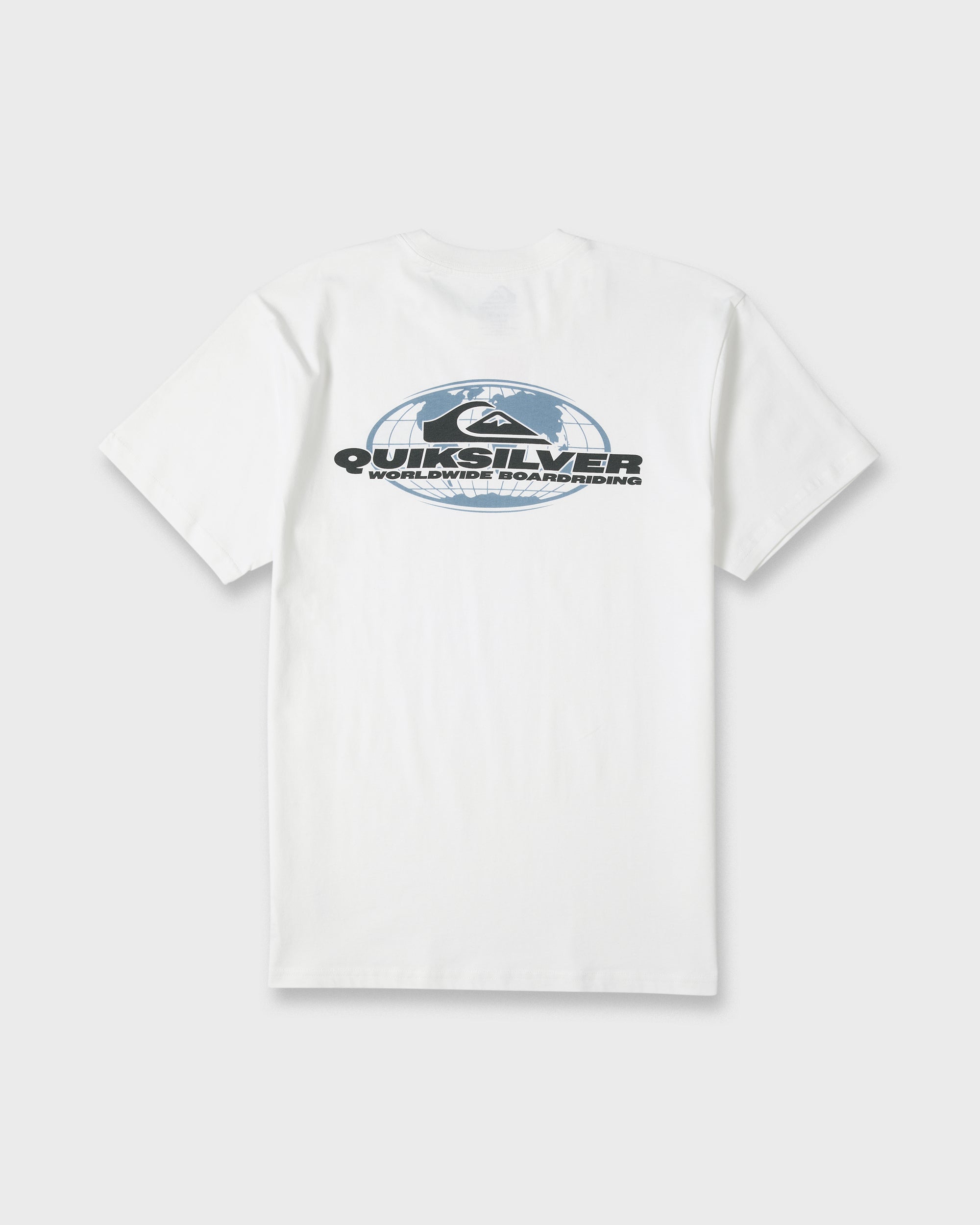 everyone luxury cotton logo shorttee 白　M My World Knit Short Sleeve T-Shirt - White | Quiksilver