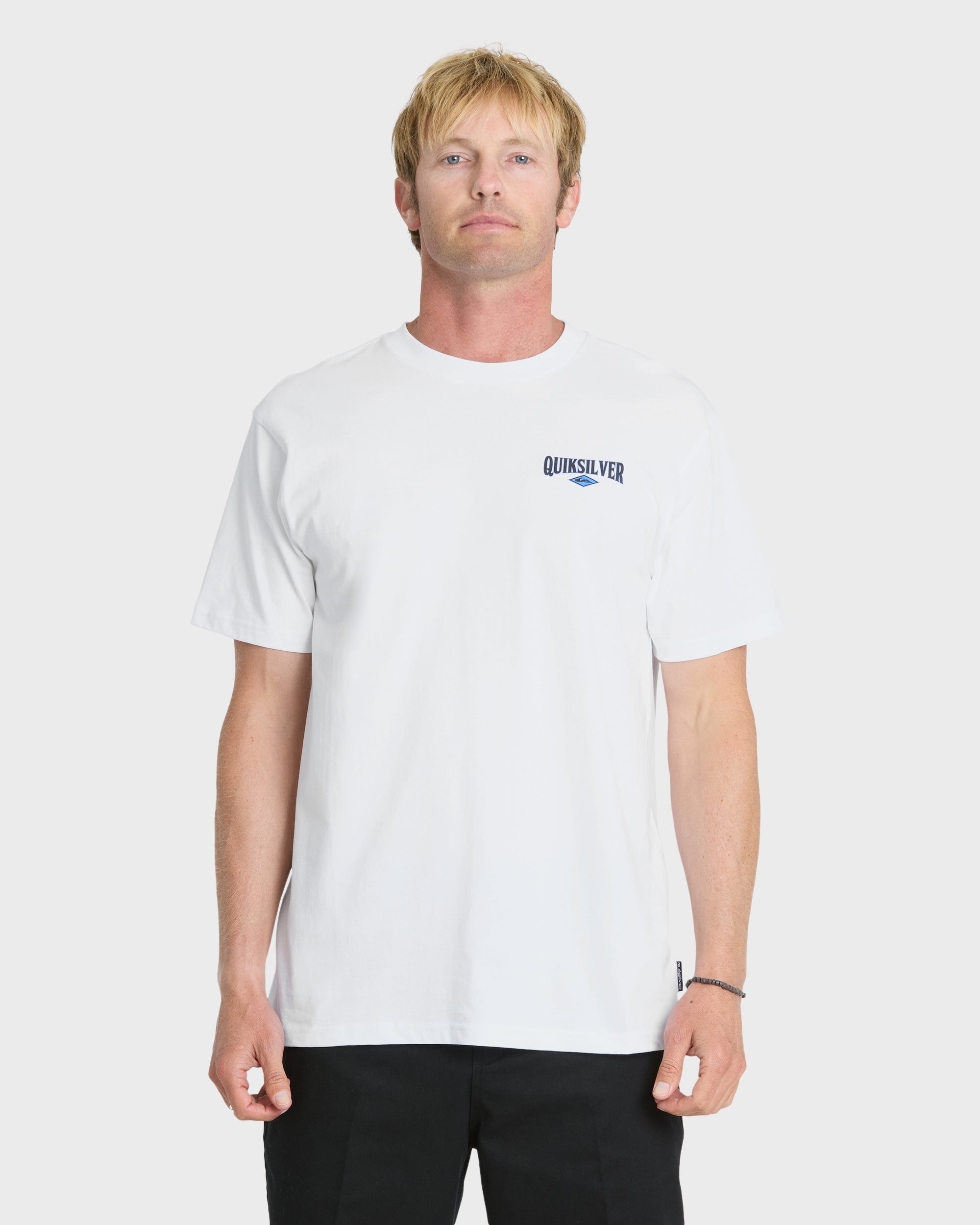 Dolby Short Sleeve Knit T-Shirt - White | Quiksilver