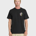 Bird Brain Classic Short Sleeve Knit T-Shirt - Black