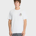 Bird Brain Classic Short Sleeve Knit T-Shirt - White