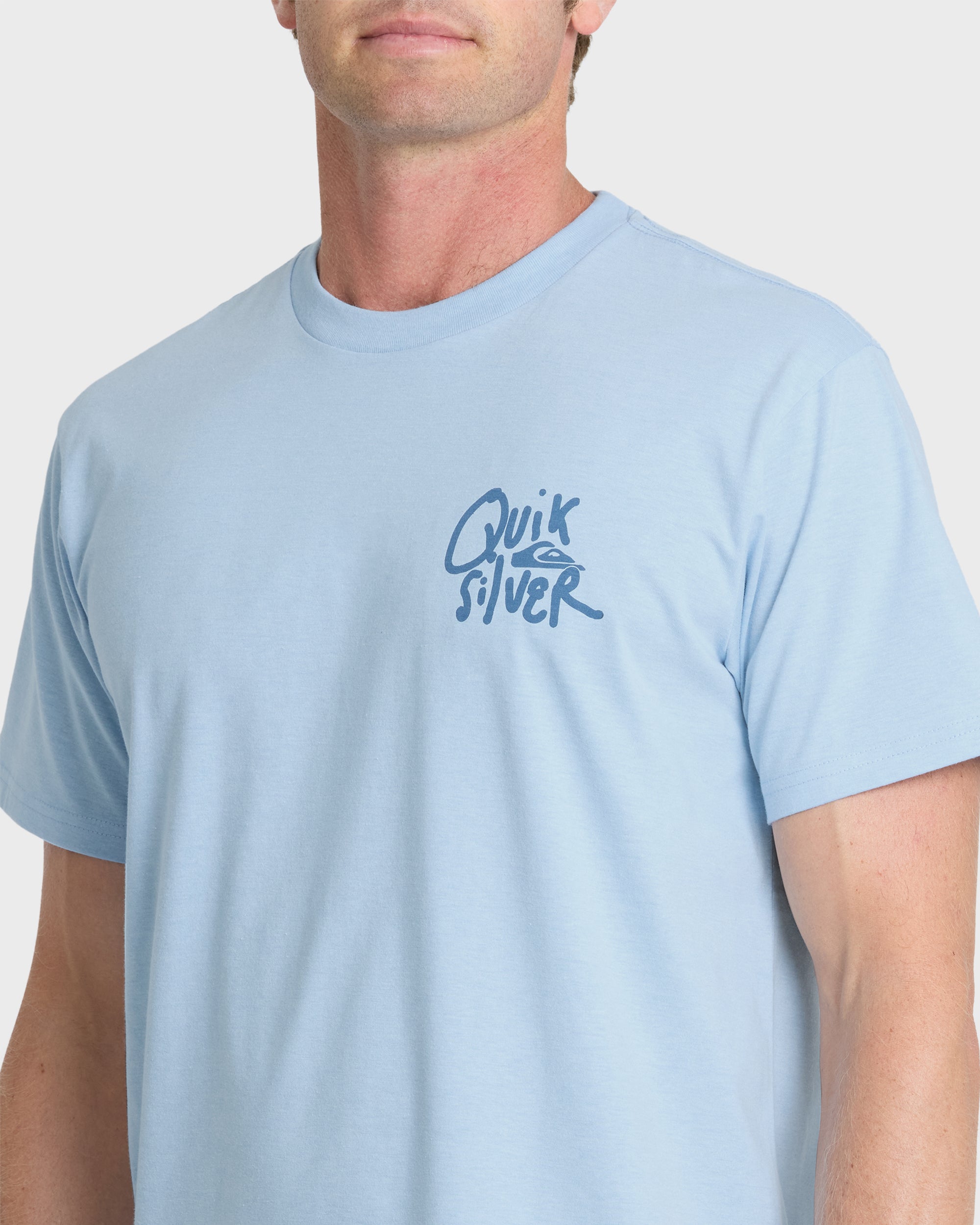 Shred Classic Short Sleeve Knit T-Shirt - Skyway Heather | Quiksilver