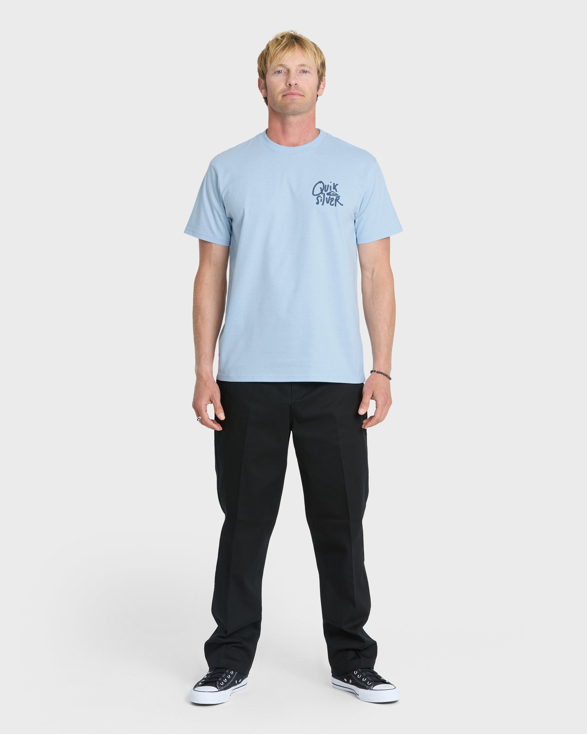 Shred Classic Short Sleeve Knit T-Shirt - Skyway Heather | Quiksilver