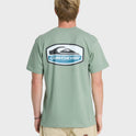 Shapers Crest Short Sleeve Cotton T-Shirt - Iceberg Green