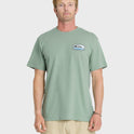 Shapers Crest Short Sleeve Cotton T-Shirt - Iceberg Green