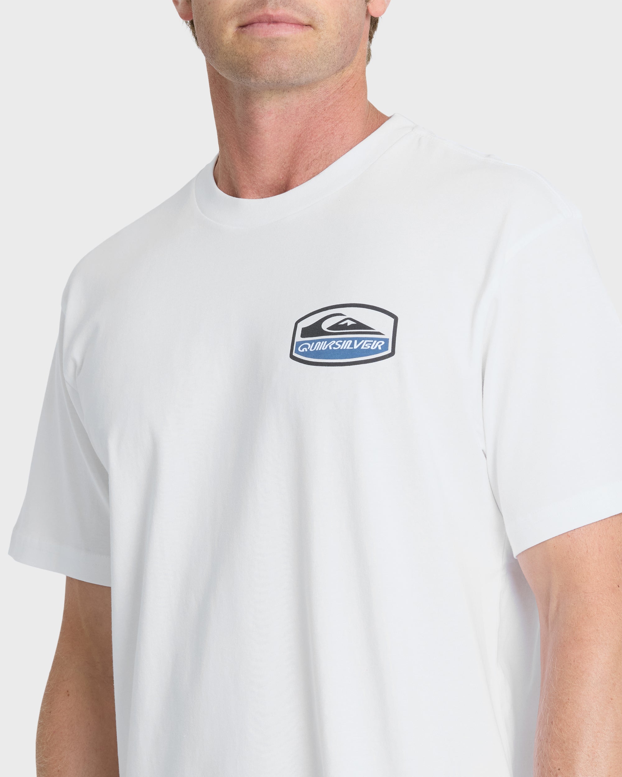 Shapers Crest Short Sleeve Cotton T-Shirt - White | Quiksilver