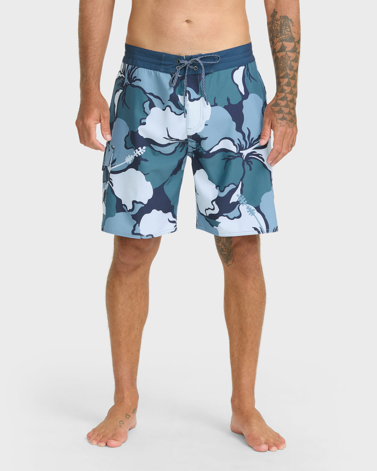 Waterman-Boca-19"-Boardshorts-Blue-Nights-1