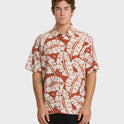 Waterman Fronds Short Sleeve Woven Shirt - Picante