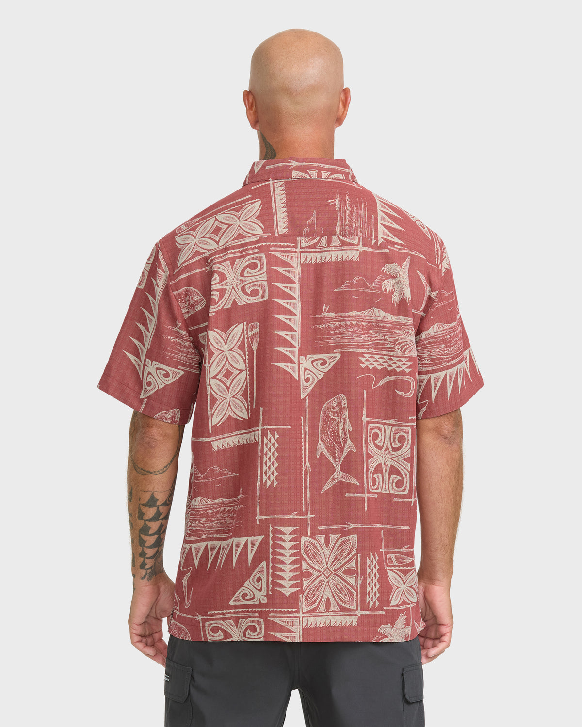 Waterman-Ohana-Bay-Short-Sleeve-Woven-Shirt-Marsala-2