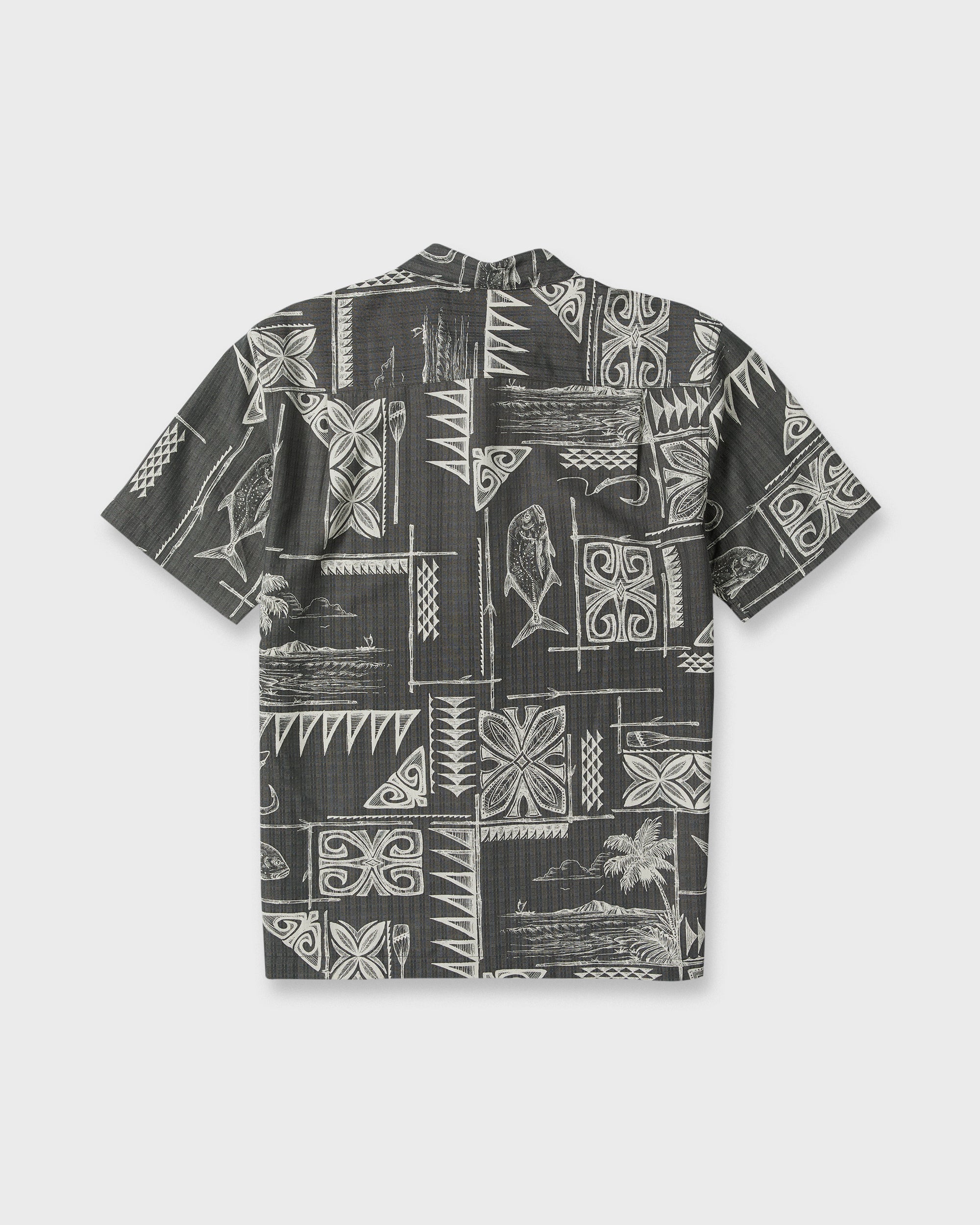 Waterman Ohana Bay Short Sleeve Woven Shirt - Phantom | Quiksilver