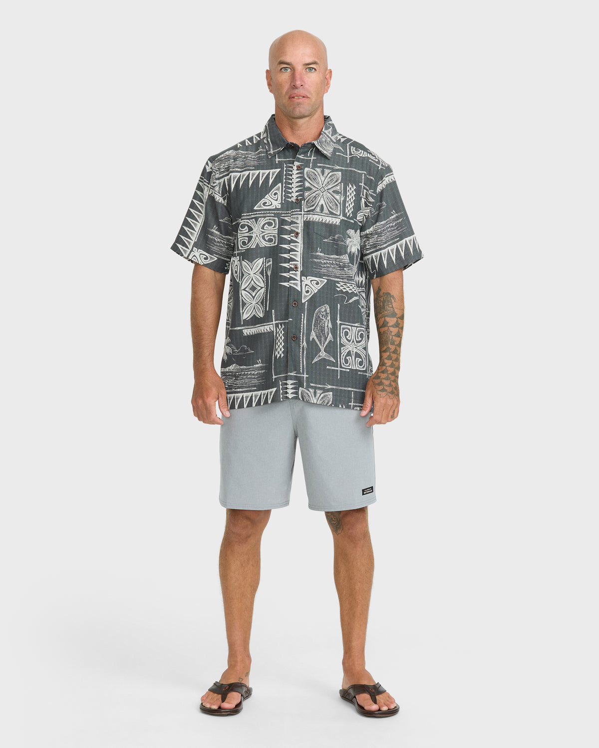 Waterman-Ohana-Bay-Short-Sleeve-Woven-Shirt-Phantom-3