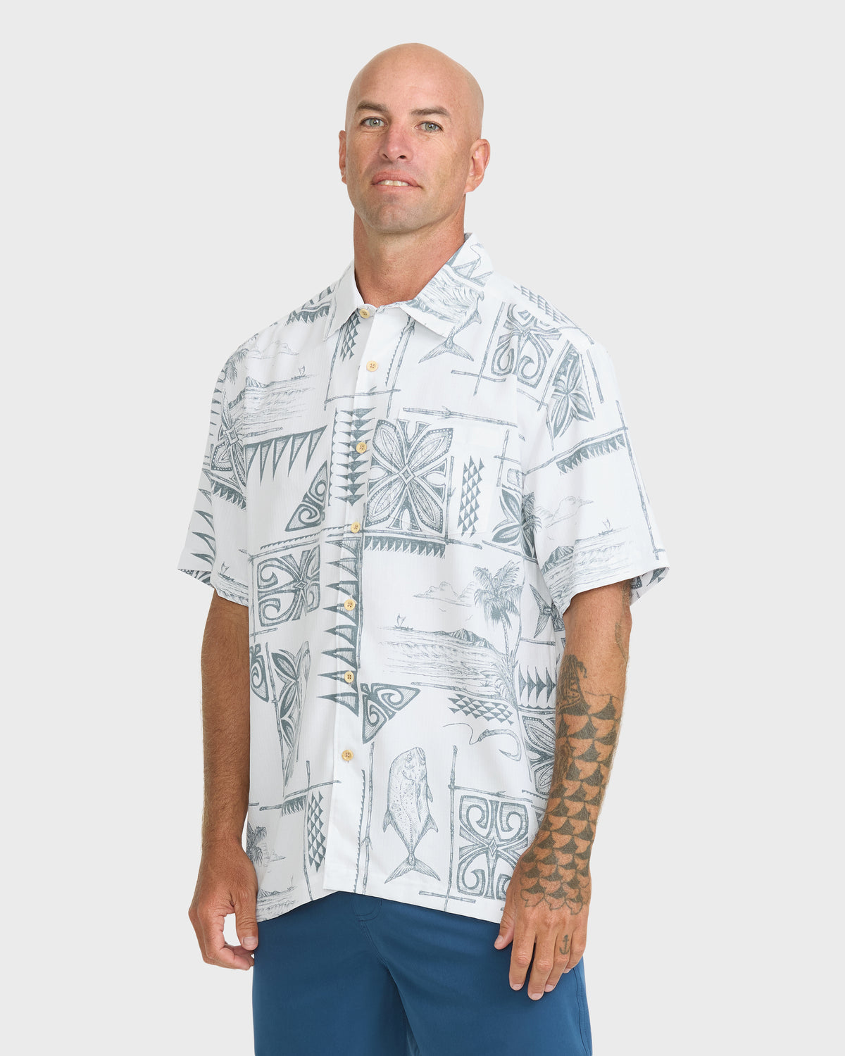 Waterman-Ohana-Bay-Short-Sleeve-Woven-Shirt-White-4