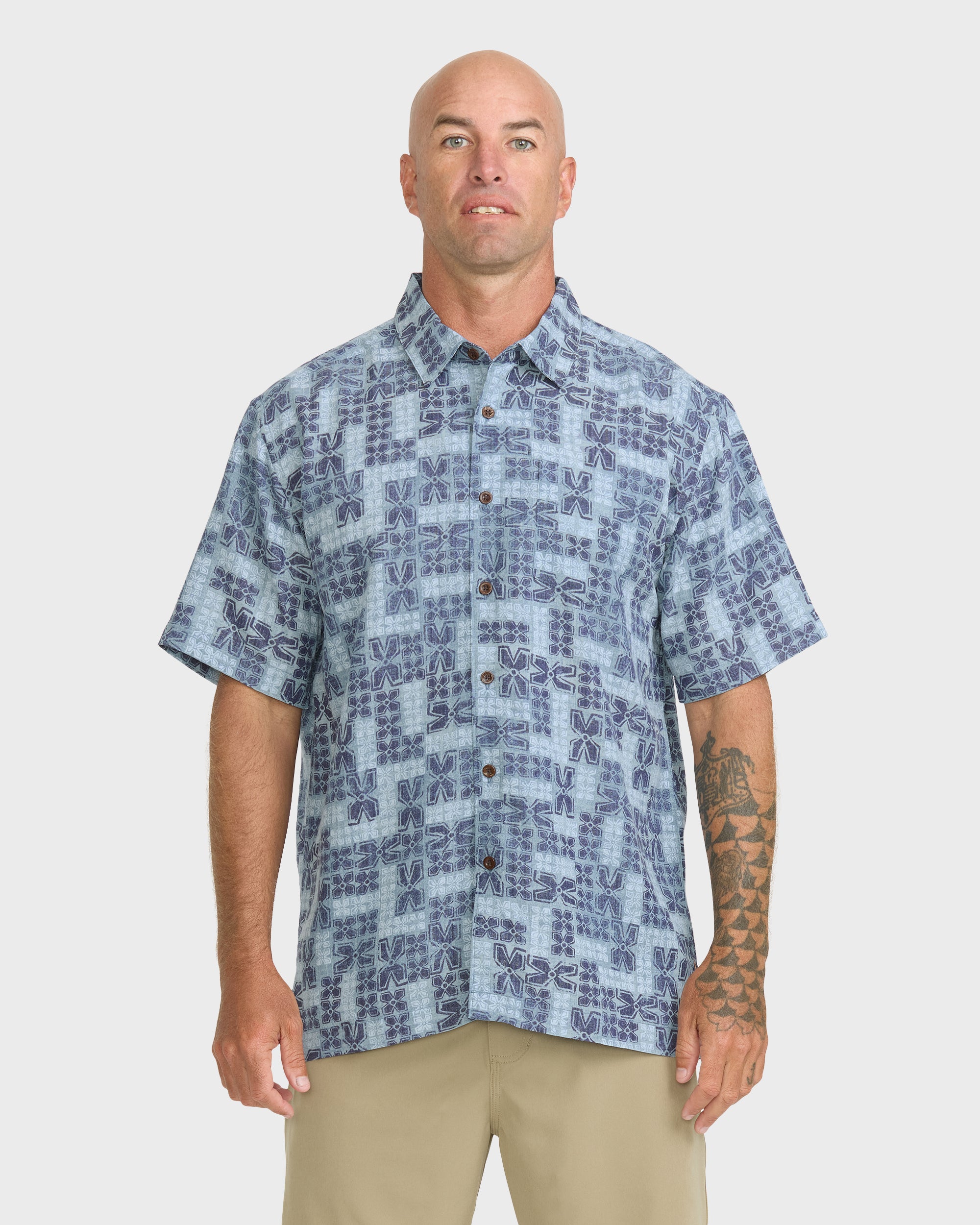 Waterman Boca Short Sleeve Woven Shirt - Blue Nights | Quiksilver