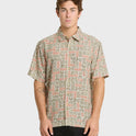 Waterman Boca Short Sleeve Woven Shirt - Moonbeam