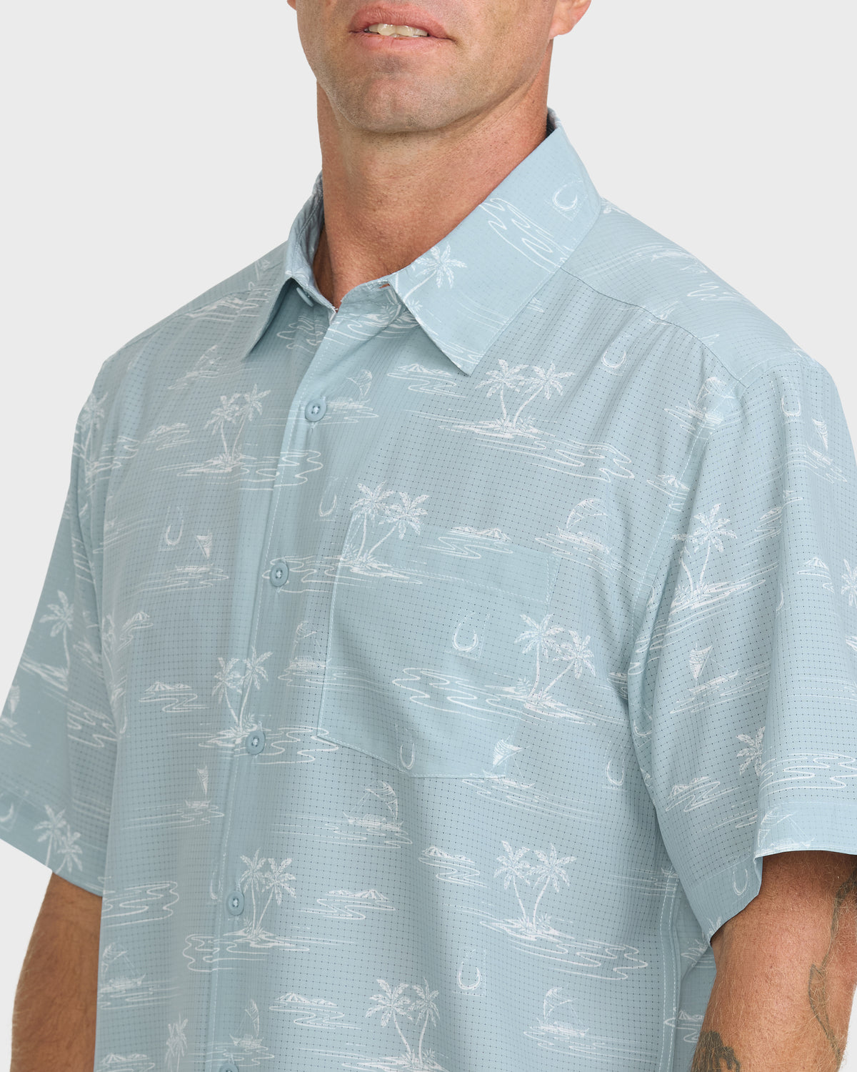 Waterman-Mix-Performance-Pack-Short-Sleeve-Woven-Shirt-Dusty-Blue-5