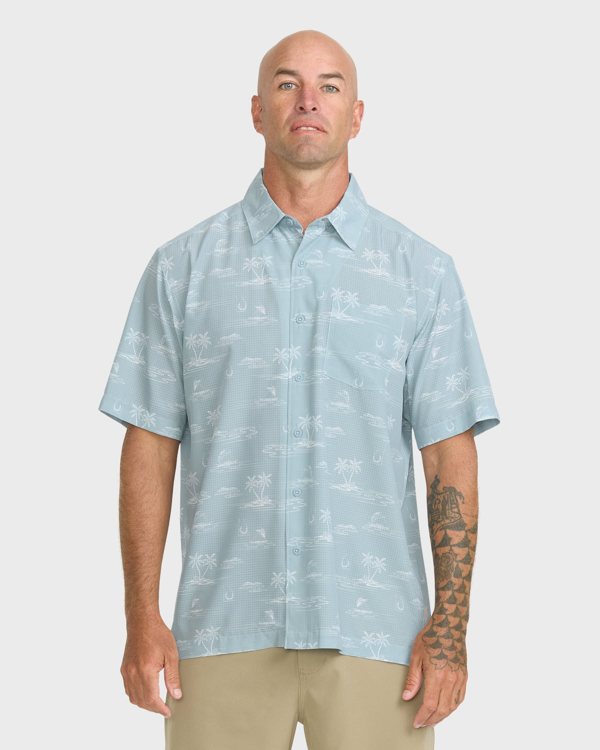 Waterman-Mix-Performance-Pack-Short-Sleeve-Woven-Shirt-Dusty-Blue-1
