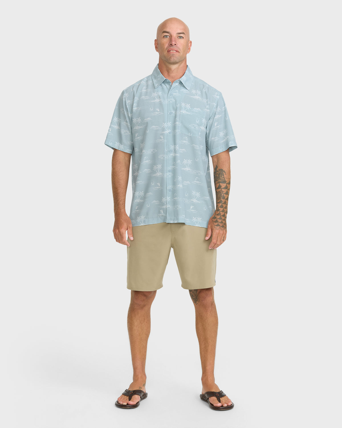Waterman-Mix-Performance-Pack-Short-Sleeve-Woven-Shirt-Dusty-Blue-3