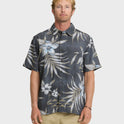 Waterman Palapa Floral Short Sleeve Woven Shirt - Phantom