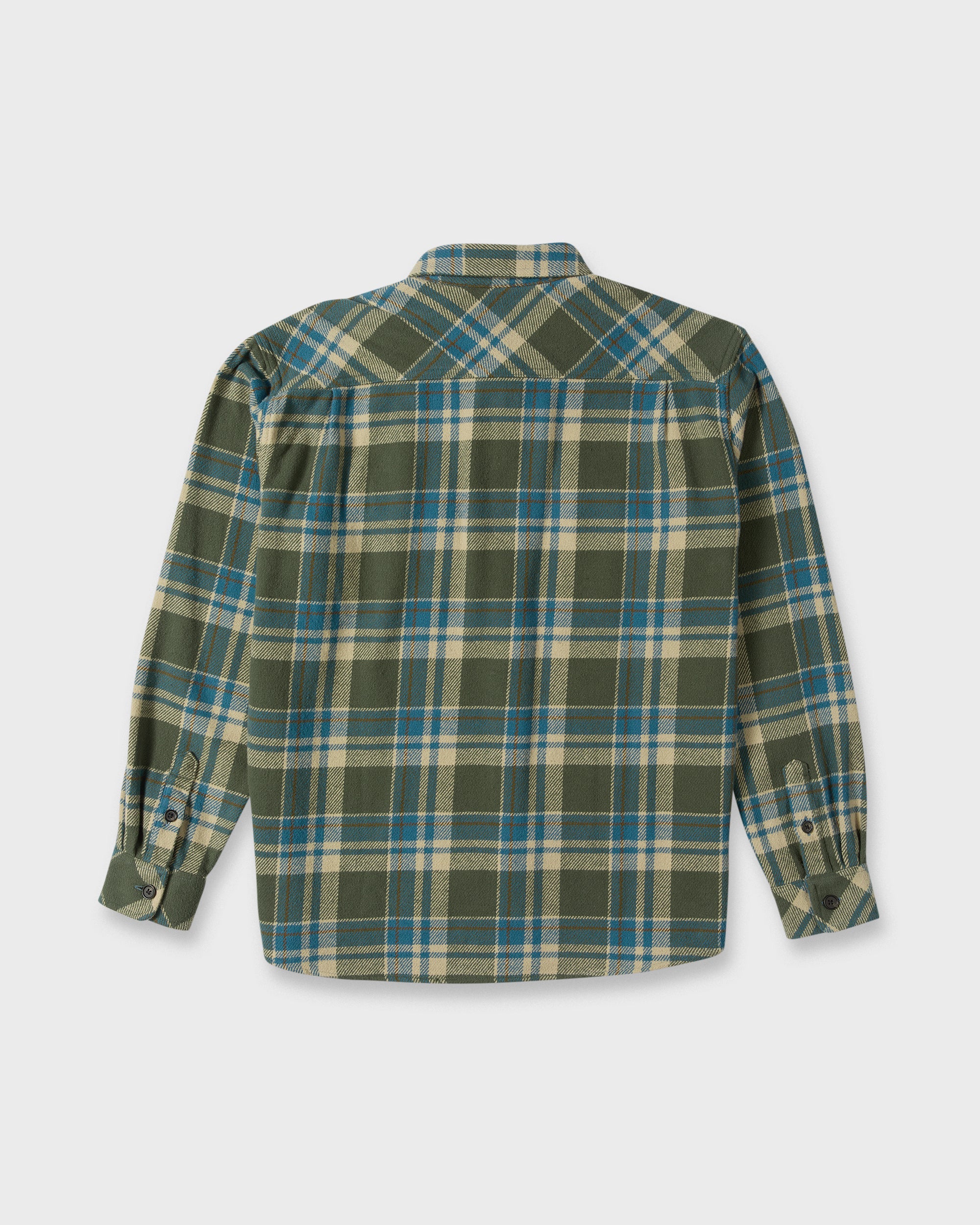 Waterman Dover Long Sleeve Flannel Overshirt - Thyme | Quiksilver