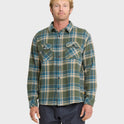 Waterman Dover Long Sleeve Flannel Overshirt - Thyme