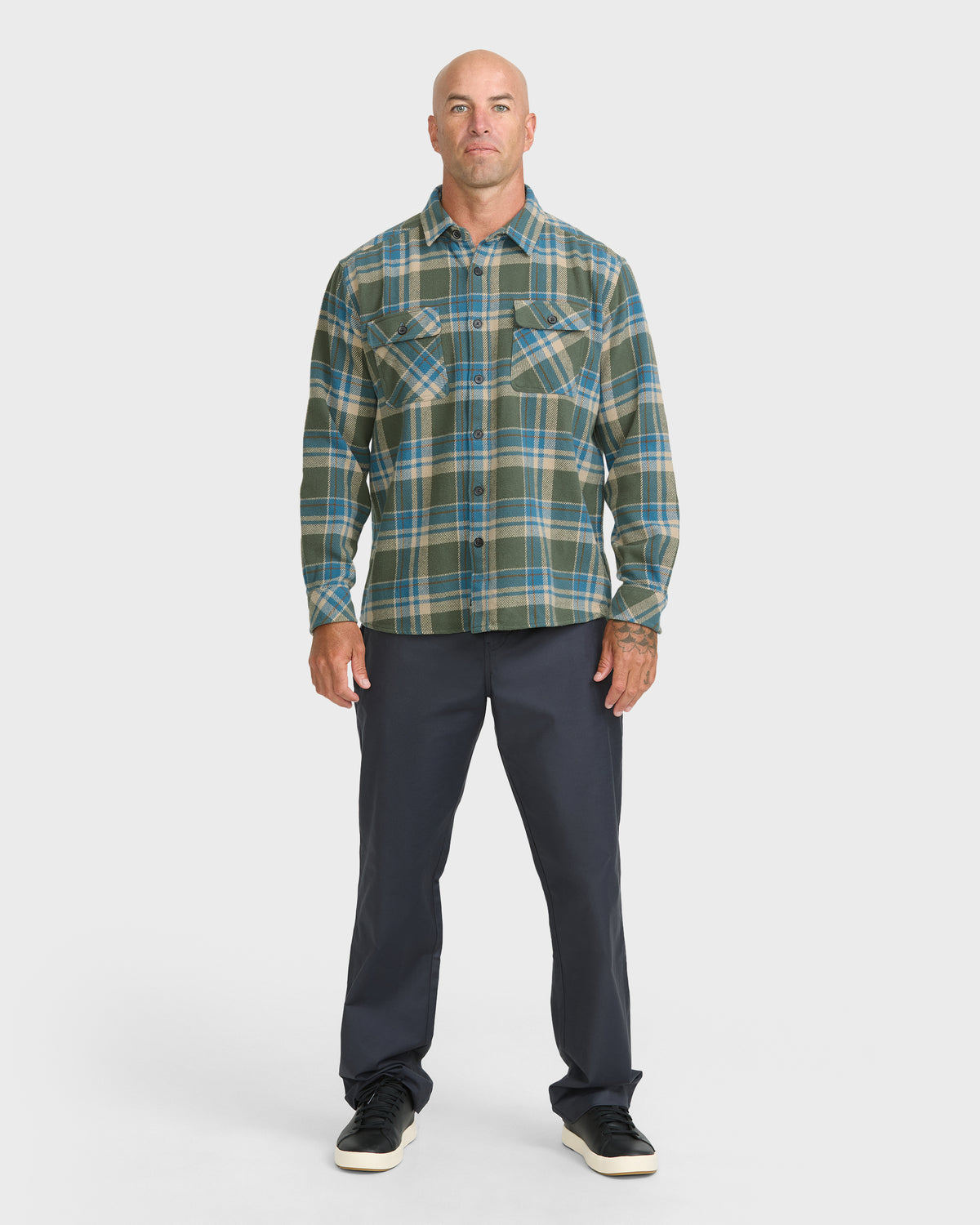 Waterman-Dover-Long-Sleeve-Flannel-Overshirt-Thyme-3