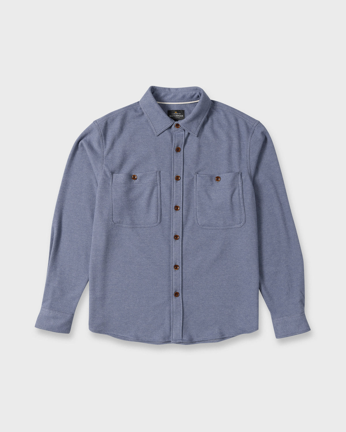 Waterman-Harvest-Long-Sleeve-Flannel-Shirt-Blue-Indigo-6