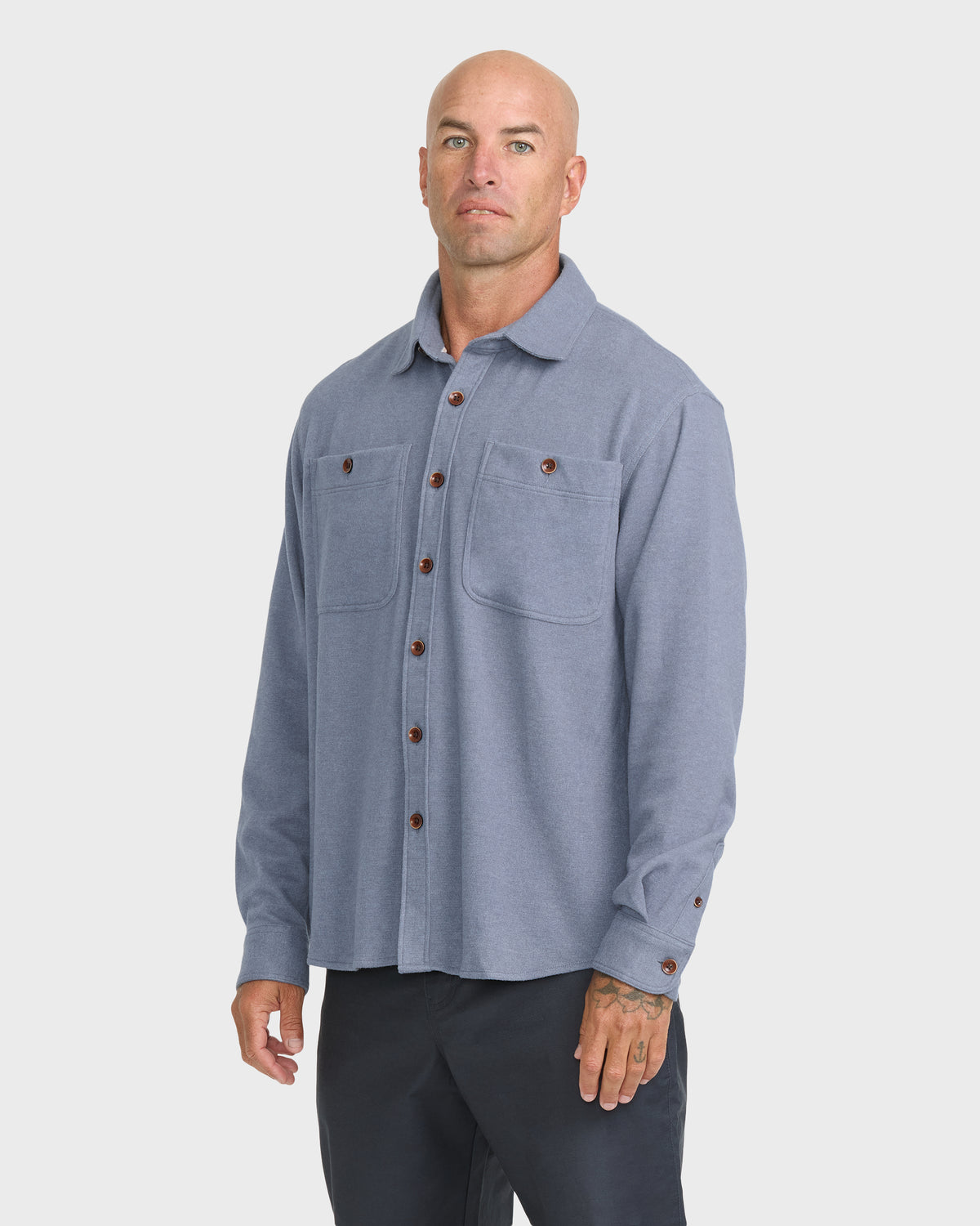 Waterman-Harvest-Long-Sleeve-Flannel-Shirt-Blue-Indigo-4