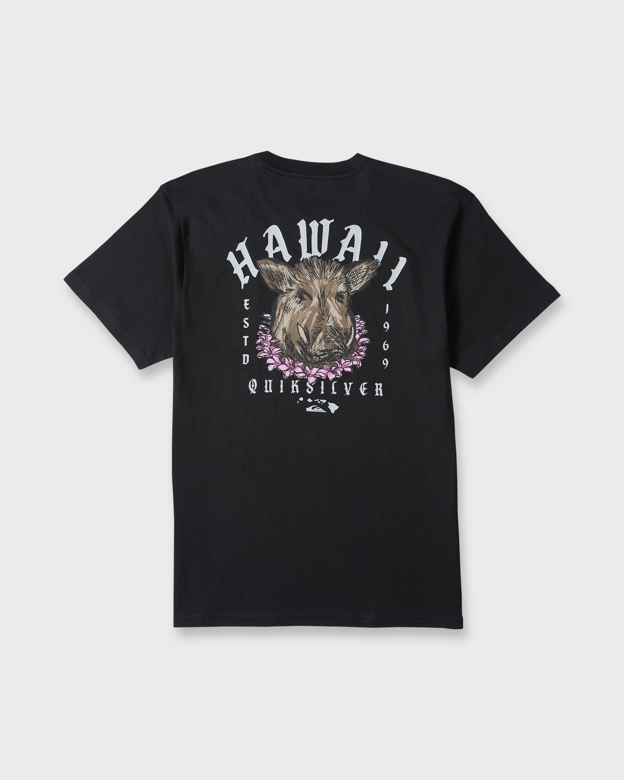 Hawaii Kalua Short Sleeve Cotton T-Shirt - Black | Quiksilver