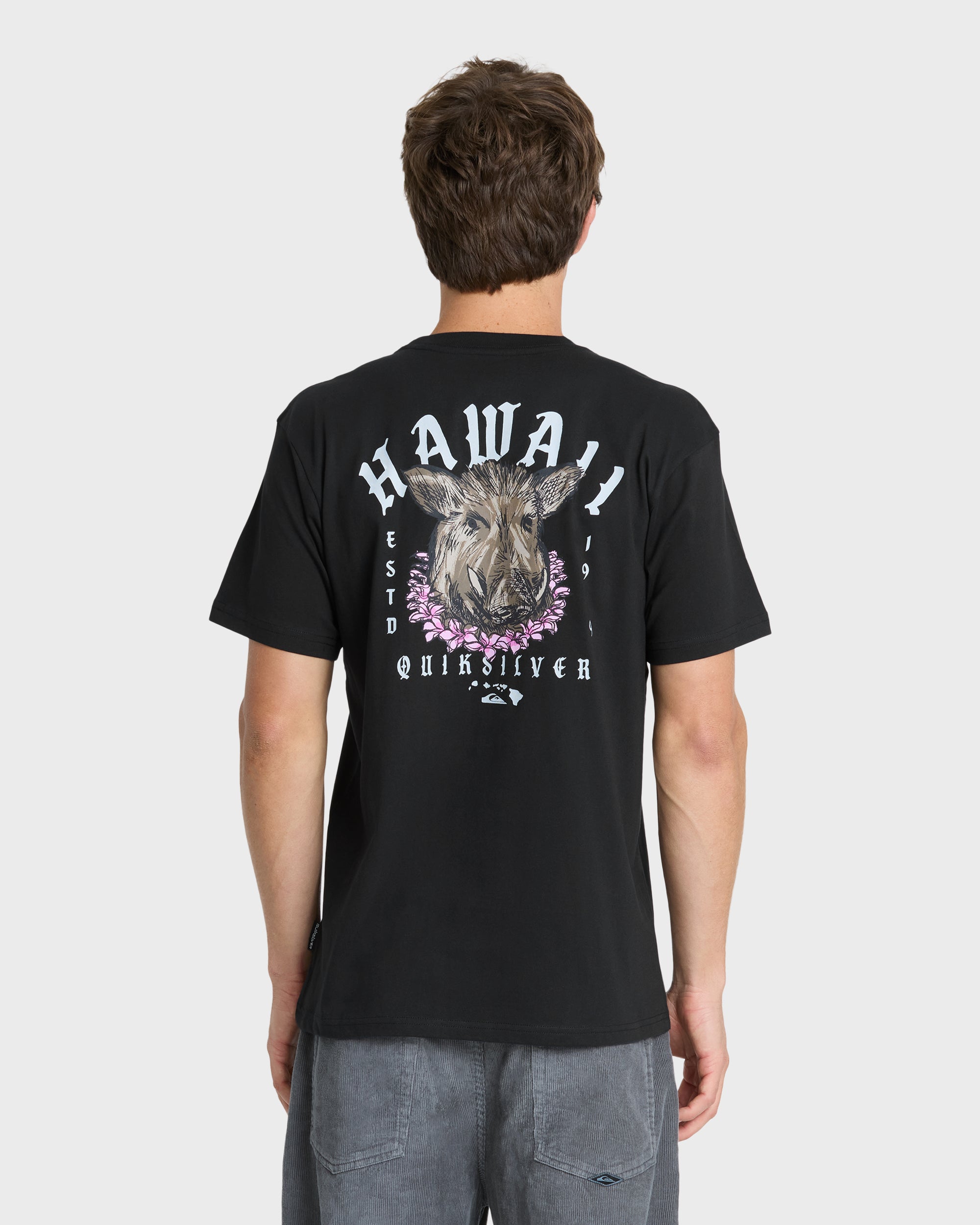 Hawaii Kalua Short Sleeve Cotton T-Shirt - Black | Quiksilver