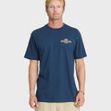 Hawaii Barb Wire Classic Short Sleeve Cotton T-Shirt - Dark Denim
