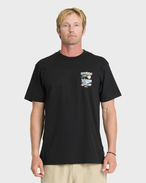 Hawaii Island Peace Short Sleeve Cotton T-Shirt - Black | Quiksilver