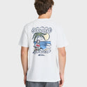 Hawaii Island Peace Short Sleeve Cotton T-Shirt - White