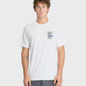 Hawaii Island Peace Short Sleeve Cotton T-Shirt - White