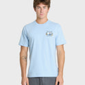Grateful Cali Classic Short Sleeve Knit T-Shirt - Skyway Heather