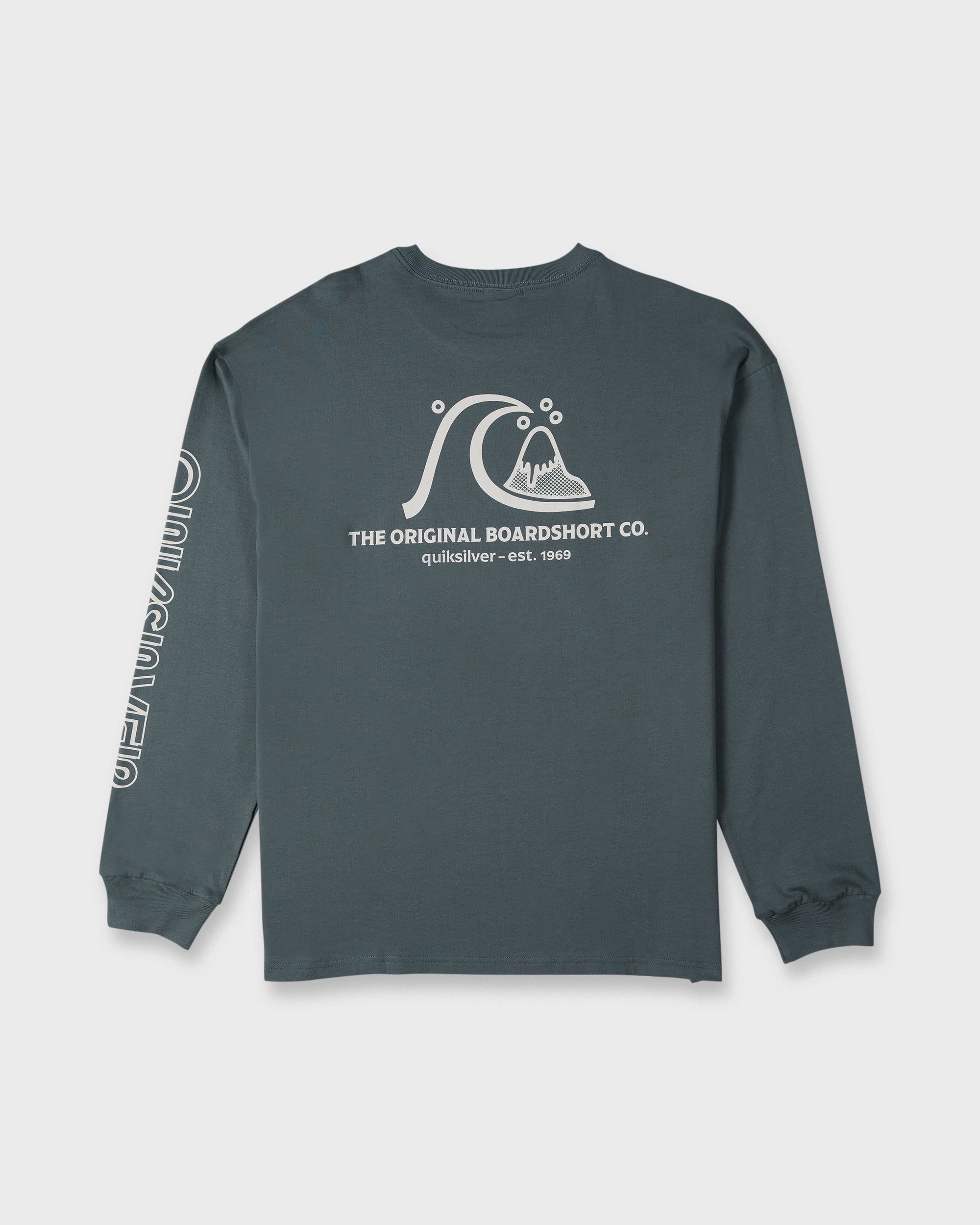 OG Boardshort Co Long Sleeve Knit T-Shirt - Dark Slate | Quiksilver