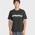 Gorb Band Pigment Dye Short Sleeve Cotton T-Shirt - Phantom