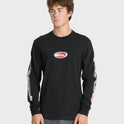 Clutch Long Sleeve Knit T-Shirt - Black