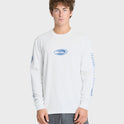Clutch Long Sleeve Knit T-Shirt - White