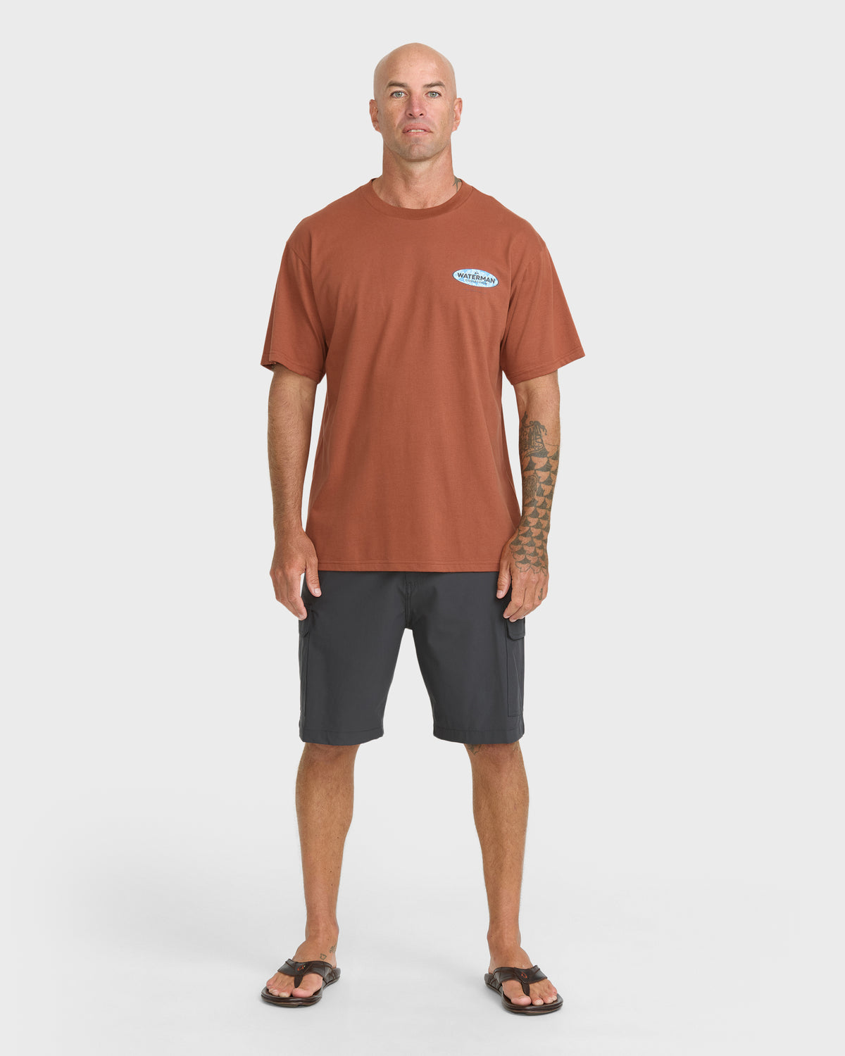 Waterman-Inter-Fill-Classic-Short-Sleeve-Knit-T-Shirt-Picante-3
